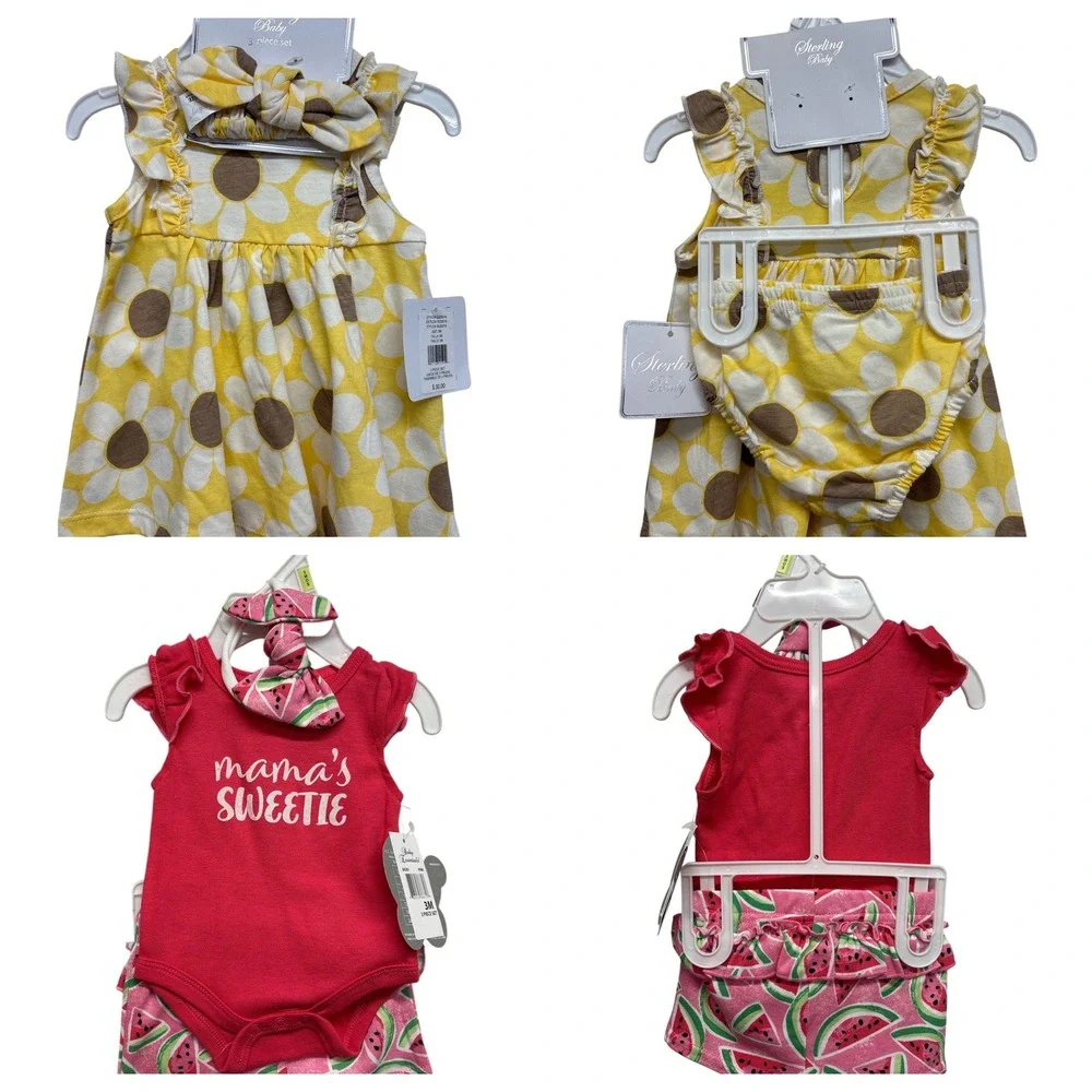 Baby Girls‎ 0-3 Months Spring Summer Outfits New With Tags